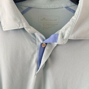 Peter Millar Men’s Golf Polo Performance Blue  Size Large
